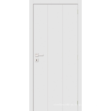 Estilo Simple Blanco Primed Flush Panel Puerta de la habitación Puerta de madera